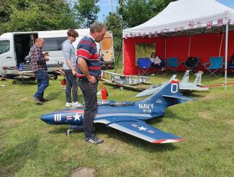 model aircraft with James Ladell