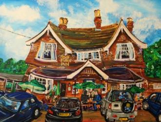 The Swan Inn In August by Ned Pamphilon