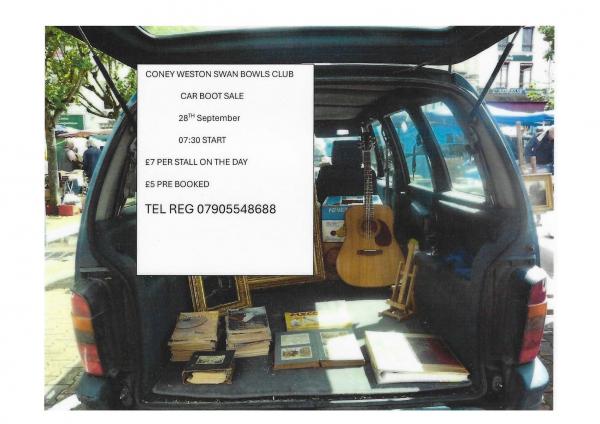 CWBC Car Boot Sale 28 Sept 24