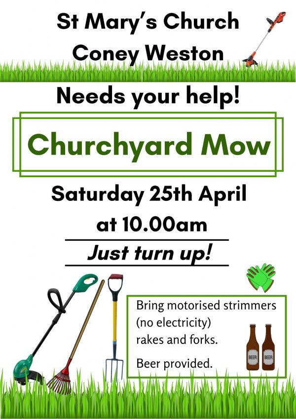 Churchyard Mowing 25 Apr 26