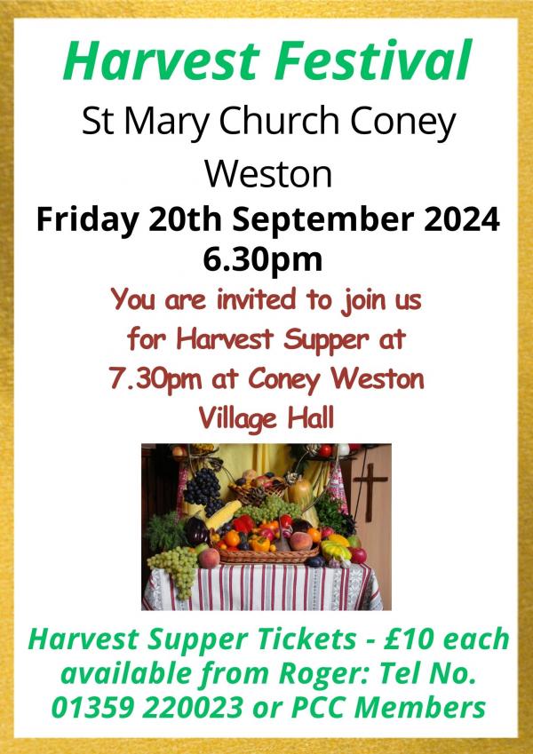 Coney Weston Harvest Festival 2024